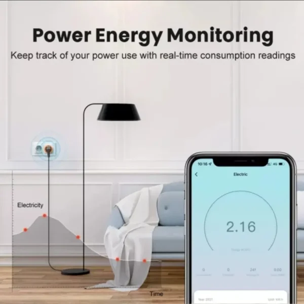 ALMO Smart Plug 16A Zigbee with Power Monitoring - Image 2