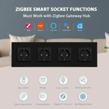 Almo Smart Socket Zigbee 4 Gang Zigbee with Smart Power Meter