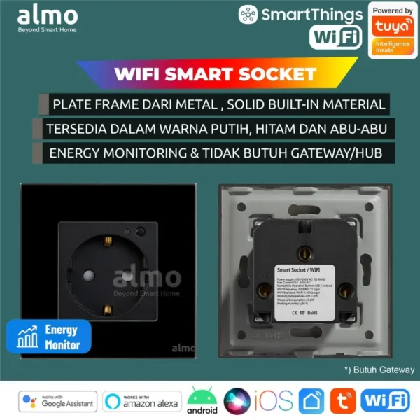 ALMO Smart Socket WiFi 1 Gang - Image 3