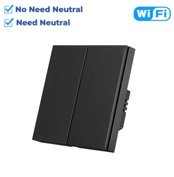 ALMO Smart Switch Frameless Button WiFi 2 Gang - Image 4