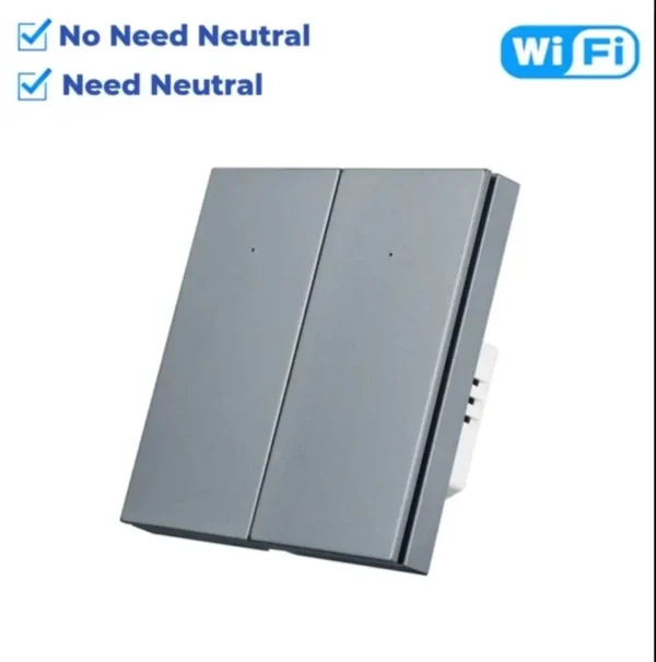 ALMO Smart Switch Frameless Button WiFi 2 Gang - Image 3