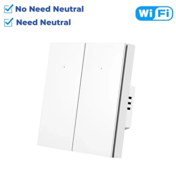 ALMO Smart Switch Frameless Button WiFi 2 Gang - Image 2