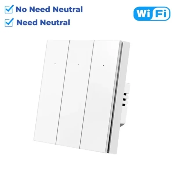 ALMO Smart Switch Frameless Button WiFi 3 Gang - Image 2