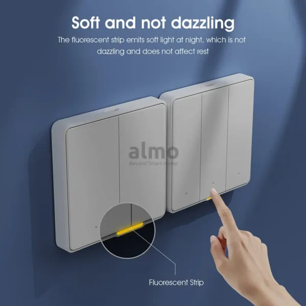 ALMO Smart Switch Premium Button Zigbee 2 Gang - Image 6
