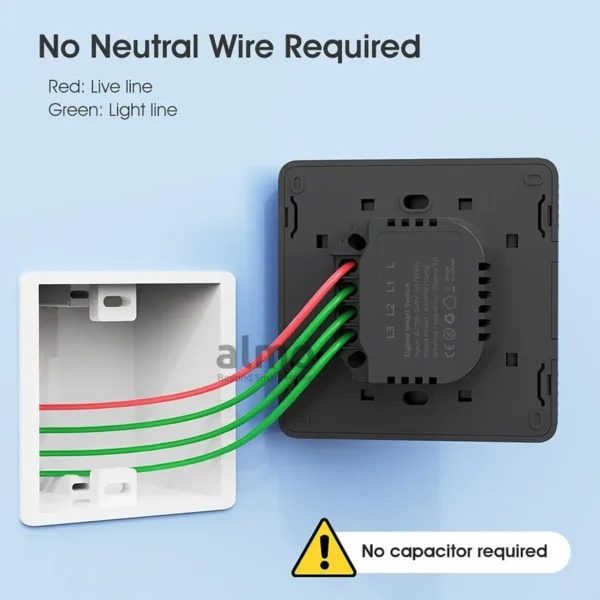 ALMO Smart Switch Premium Button Zigbee 2 Gang - Image 8
