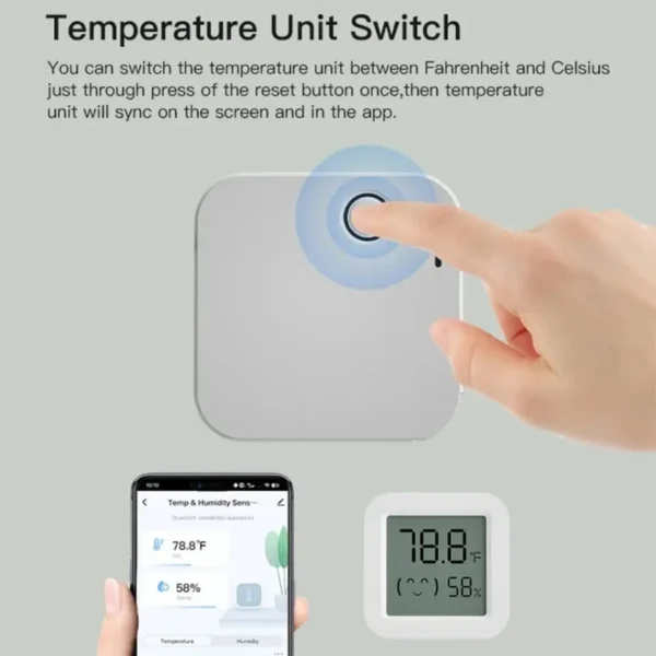 Almo Smart Temperature & Humidity Sensor BLE (Bluetooth) - Image 4